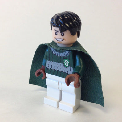 LEGO Minifigure-Marcus Flint, Dark Green and White Quidditch Uniform-Harry Potter-HP107-Creative Brick Builders